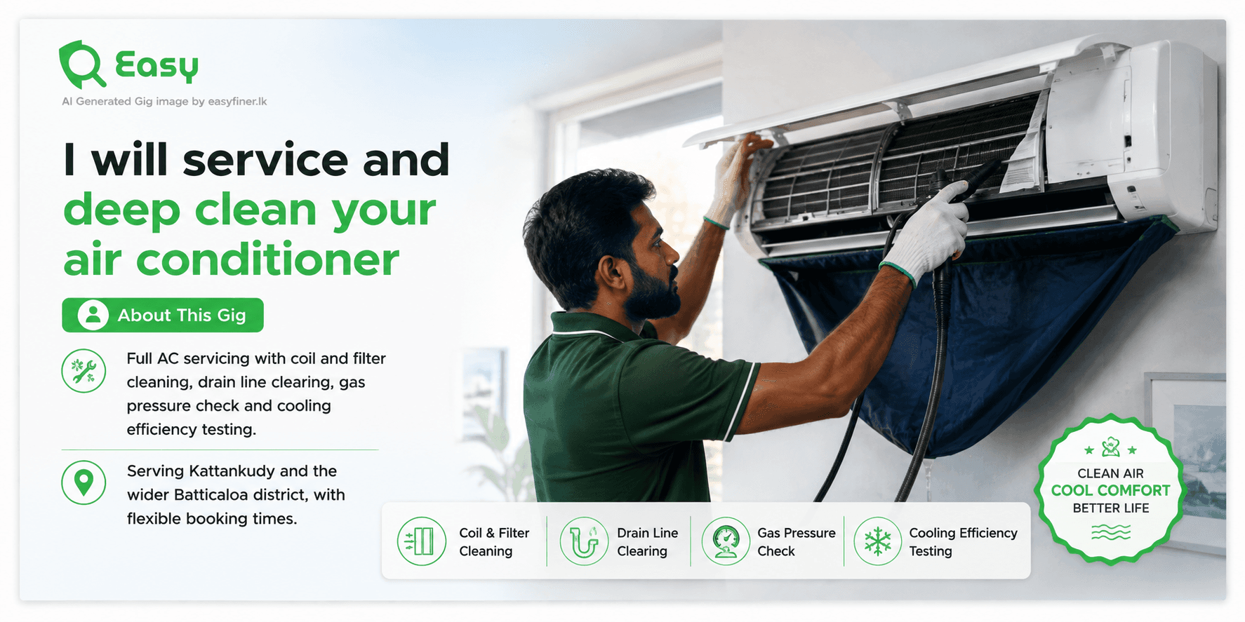 I will service and deep clean your air conditioner